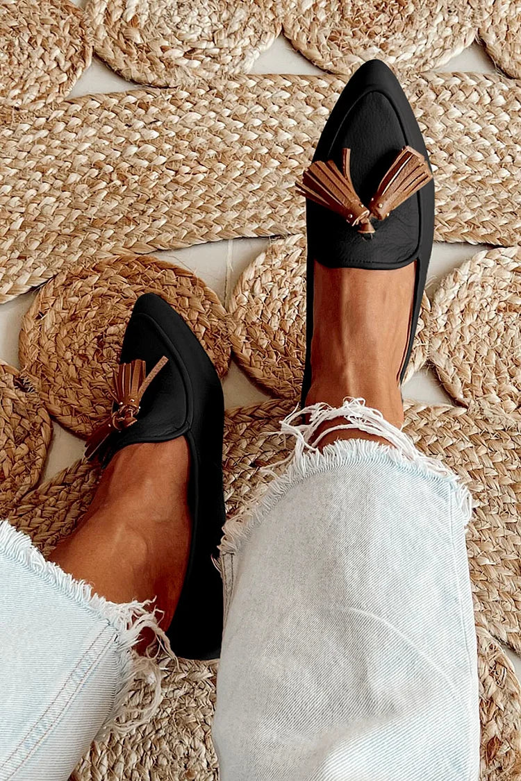 Bridget™ Chic Tasselled Pointed Loafers