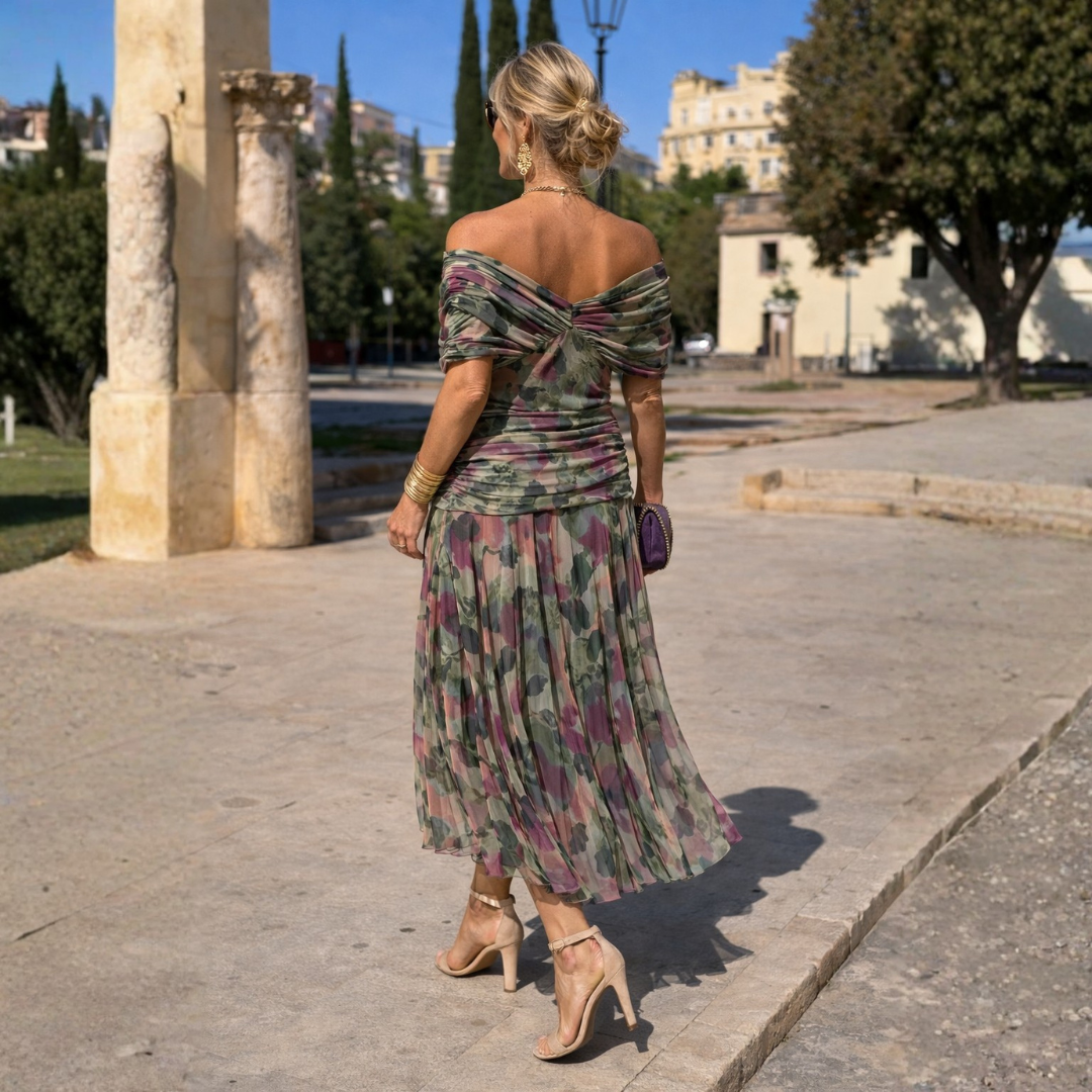 Esme — Off-Shoulder Wrap Dress