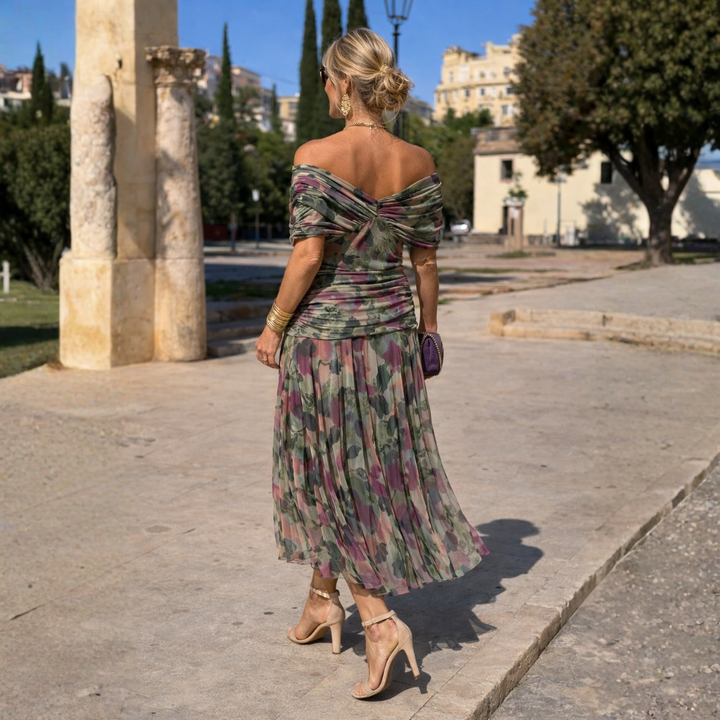 Esme — Off-Shoulder Wrap Dress