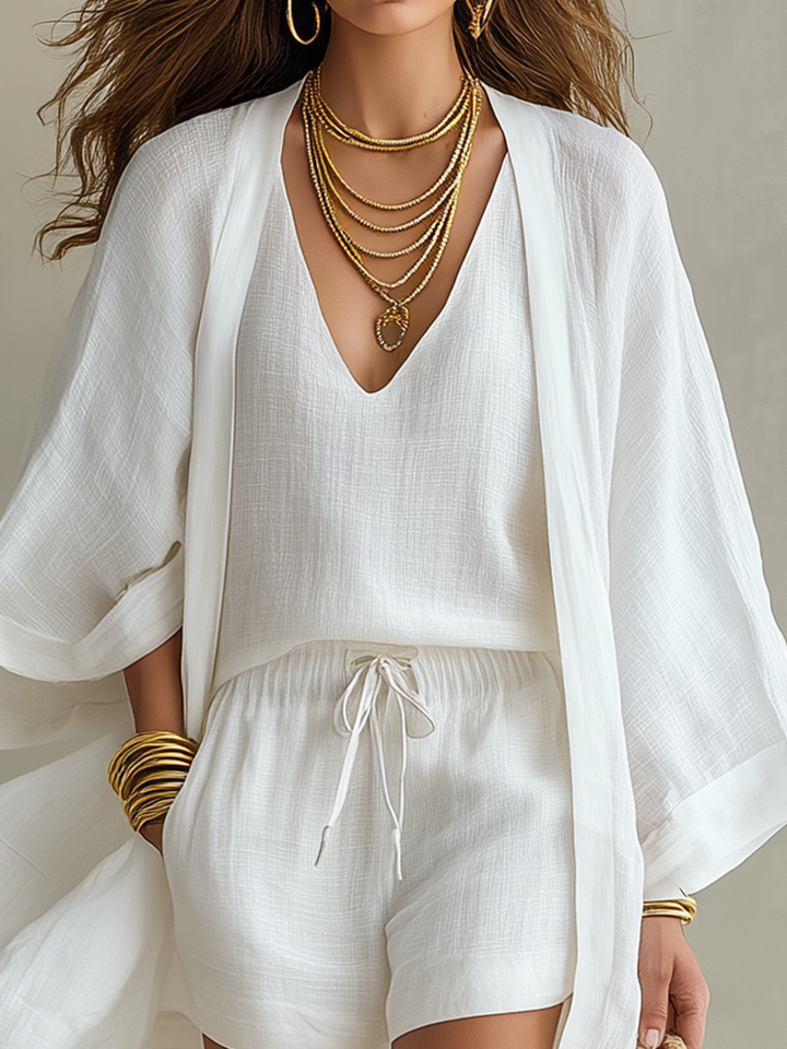 Noémie | Three-Piece Linen Set