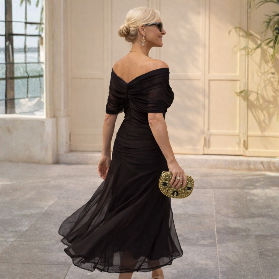 Esme — Off-Shoulder Wrap Dress