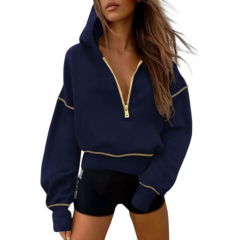 GRETELT - Hooded Sweatshirt with Zipper