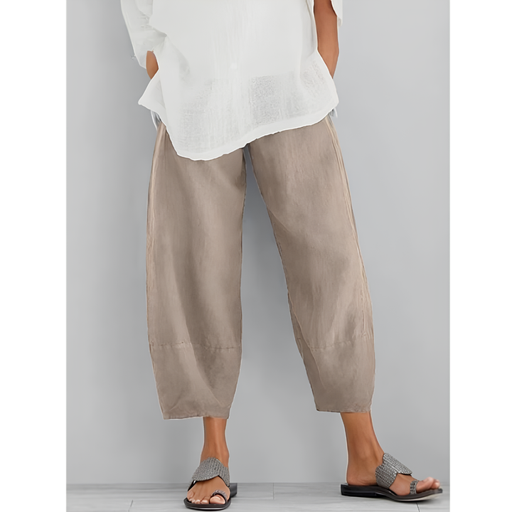 Sabine | Elastic Waist Wide Leg Pants