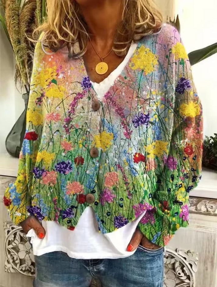 Hana - Colorful Comfortable Knitted Sweater