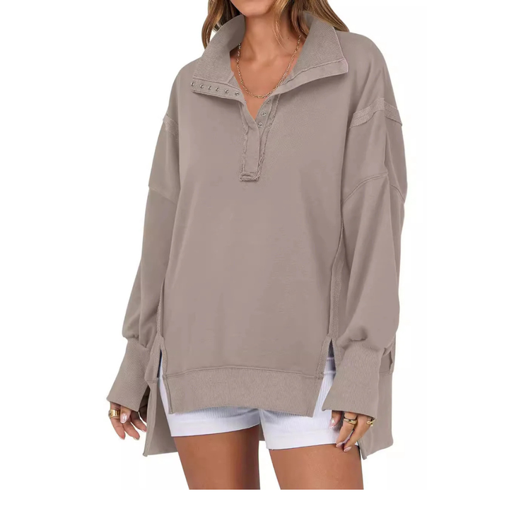 VERONT - Loose Fit High-Low Split Hem