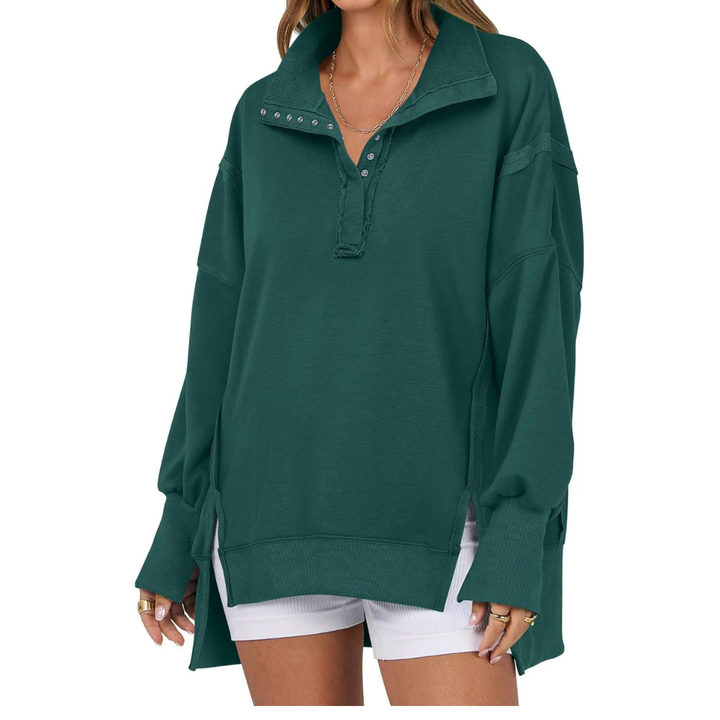 VERONT - Loose Fit High-Low Split Hem