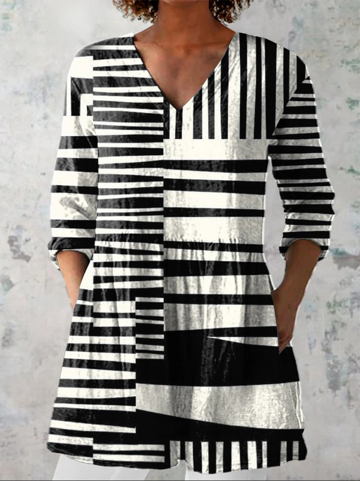 Sophie | Long Blouse with V-Neck