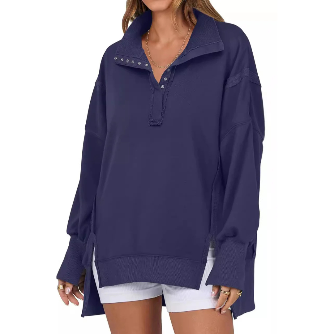 VERONT - Loose Fit High-Low Split Hem