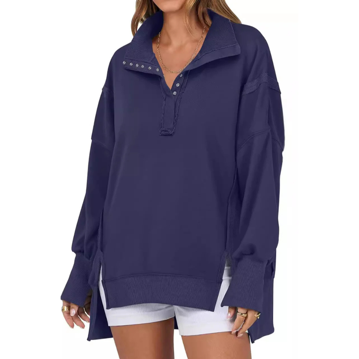 VERONT - Loose Fit High-Low Split Hem