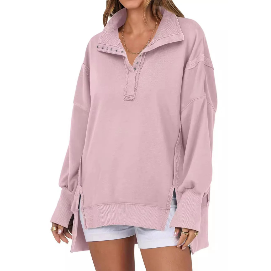 VERONT - Loose Fit High-Low Split Hem