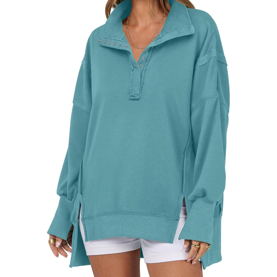 VERONT - Loose Fit High-Low Split Hem