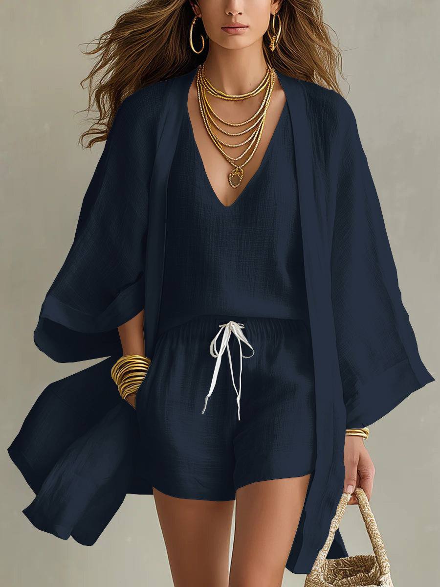 Noémie | Three-Piece Linen Set