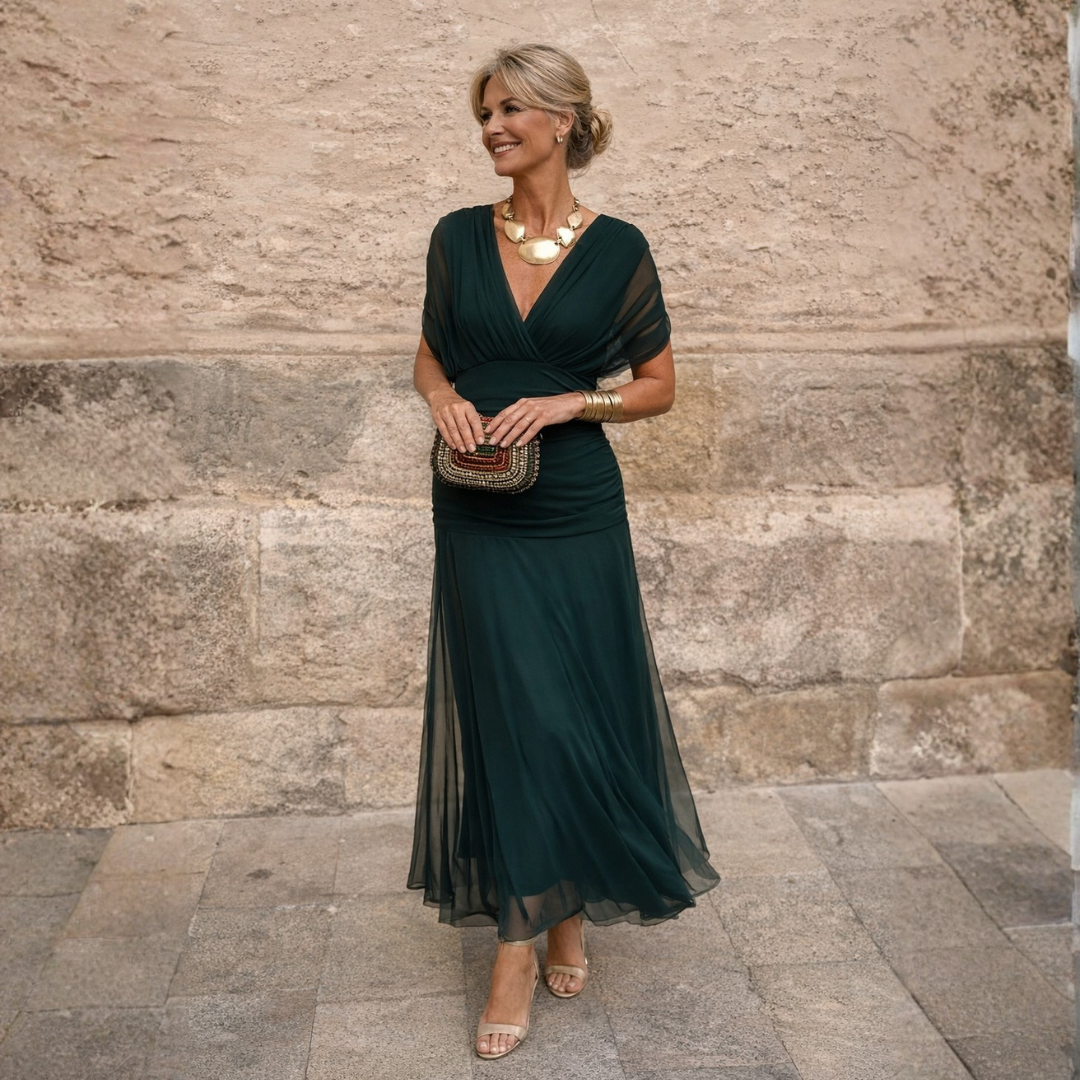 Esme — Off-Shoulder Wrap Dress