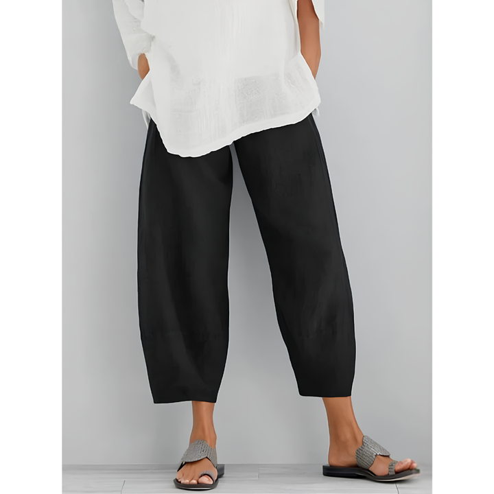 Sabine | Elastic Waist Wide Leg Pants