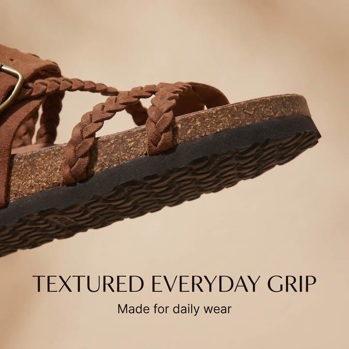 Hayleigh Braided Cork Sandals – Your Feet Called. They Want These