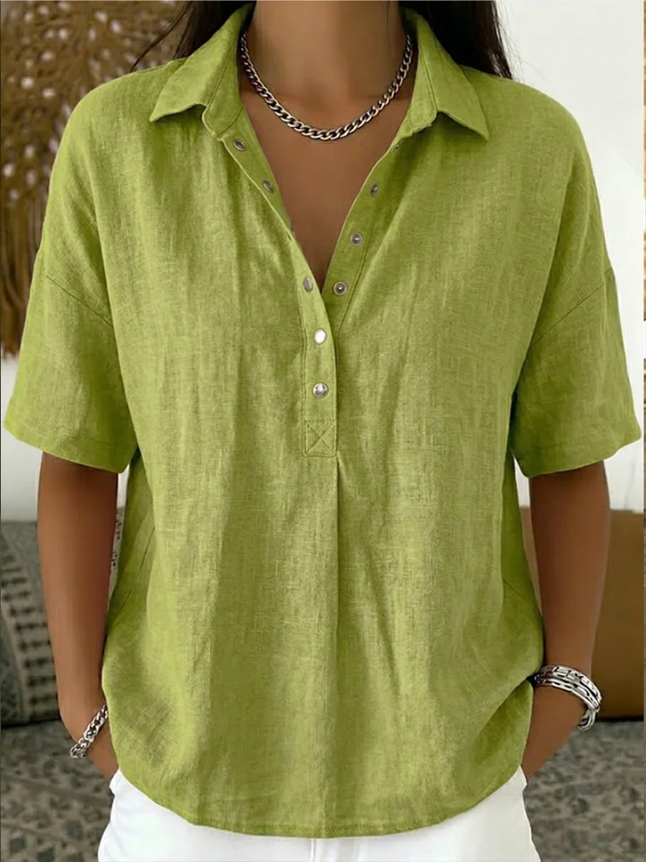 Charlotte | Relaxed Linen Blouse