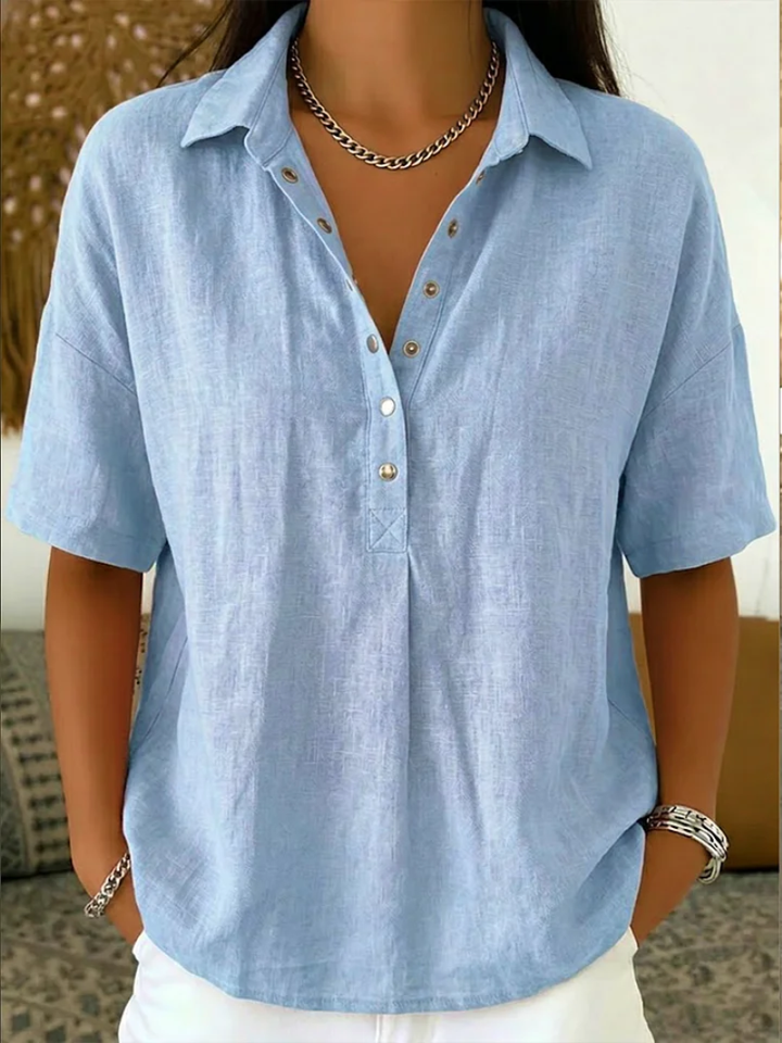 Charlotte | Relaxed Linen Blouse