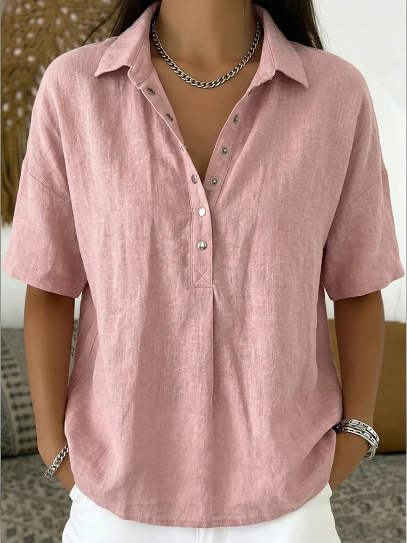 Charlotte | Relaxed Linen Blouse