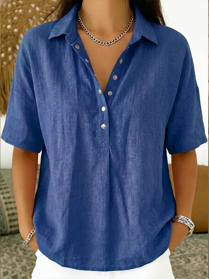 Charlotte | Relaxed Linen Blouse