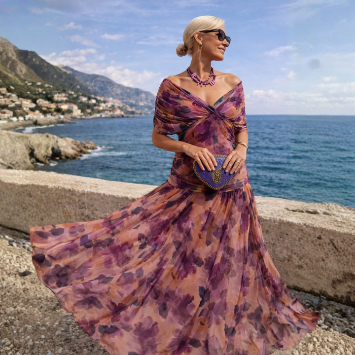 Esme — Off-Shoulder Wrap Dress