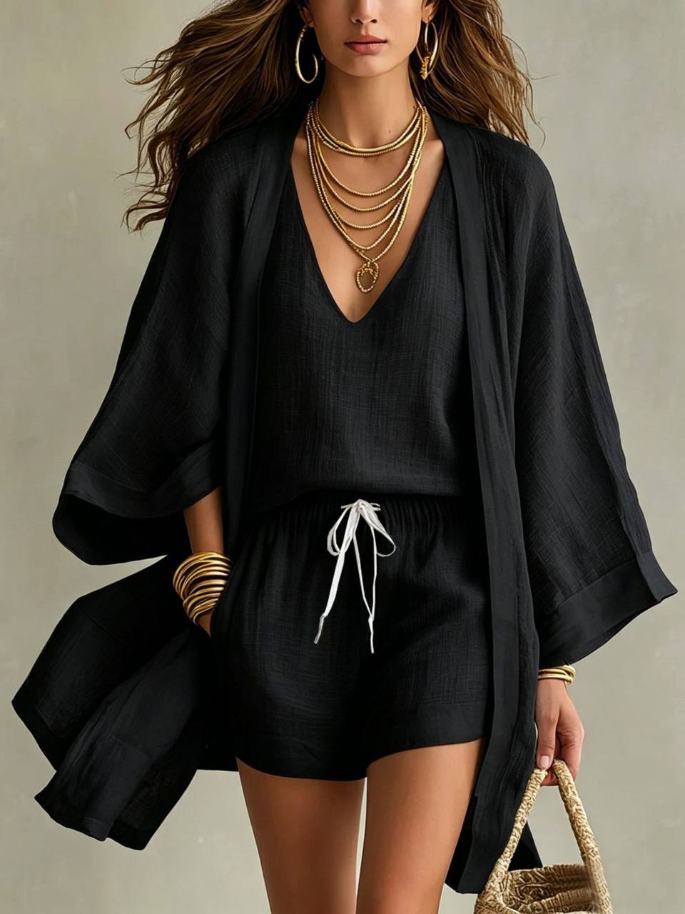 Noémie | Three-Piece Linen Set
