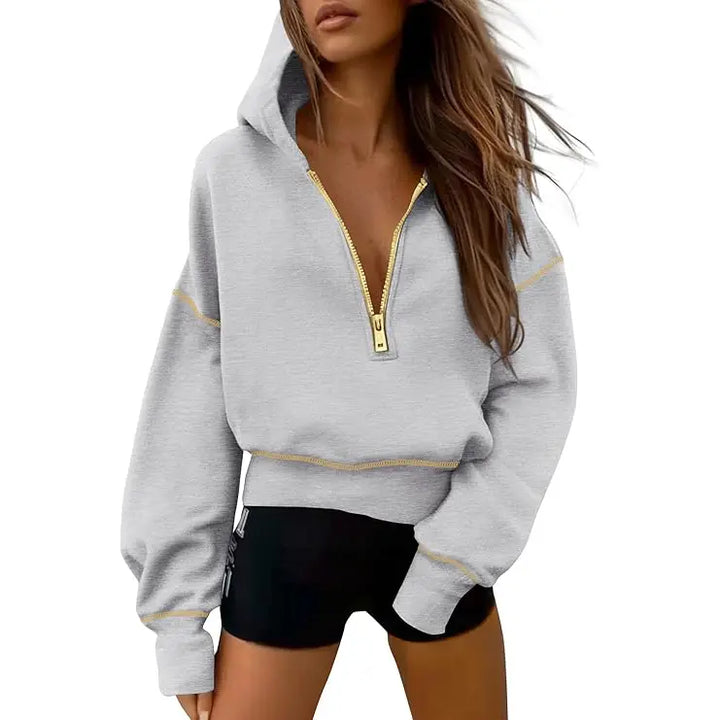 GRETELT - Hooded Sweatshirt with Zipper