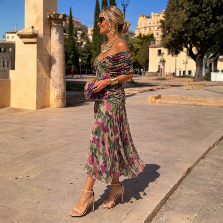 Esme — Off-Shoulder Wrap Dress