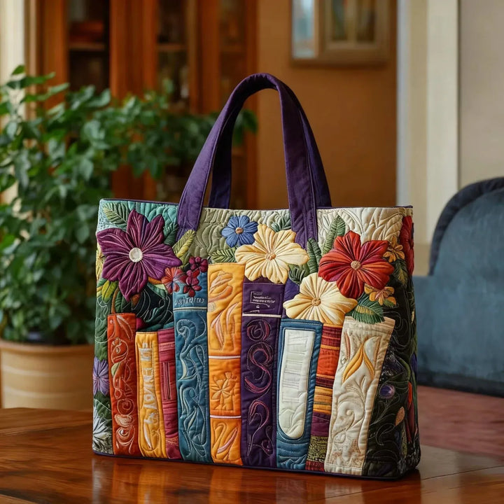 Book Lover | Handmade Quilted Tote Bag