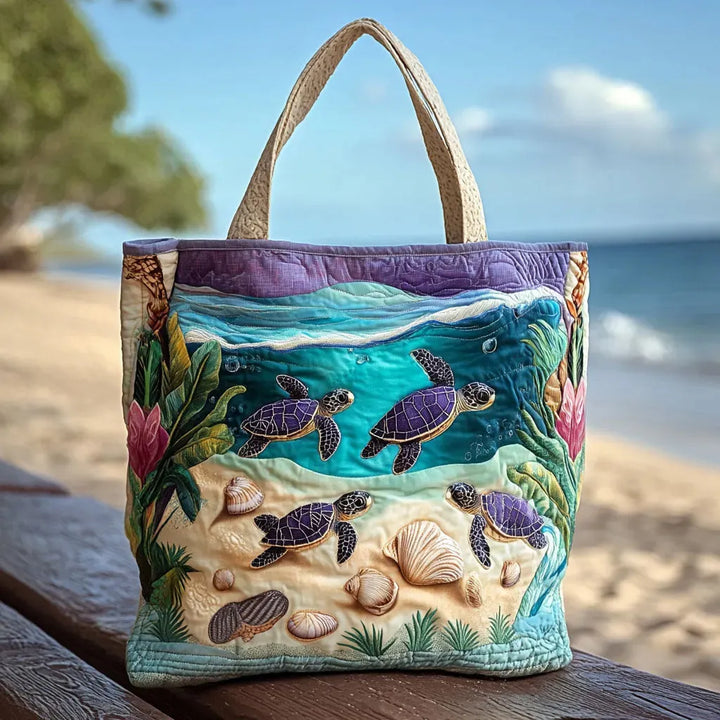 Spirit of the Lagoon | Handmade Quilted Tote Bag