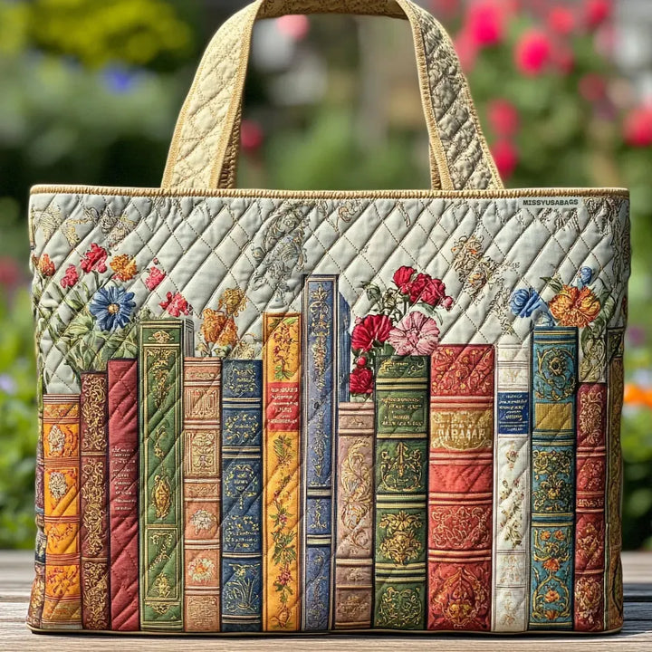 Enchanted Library | Handmade Quilted Tote Bag