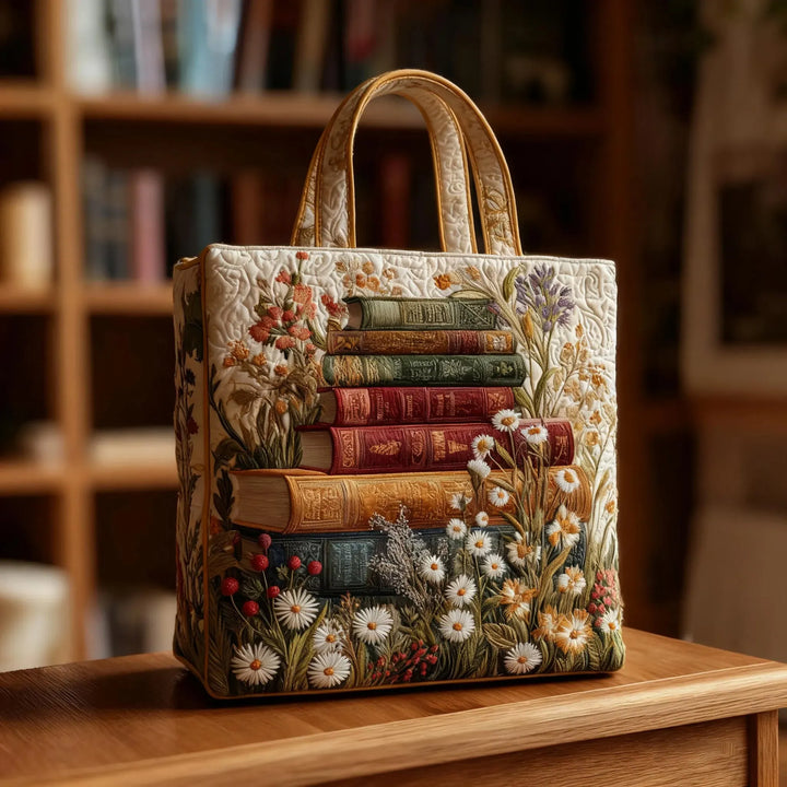 Floral Pattern | Handmade Quilted Tote Bag