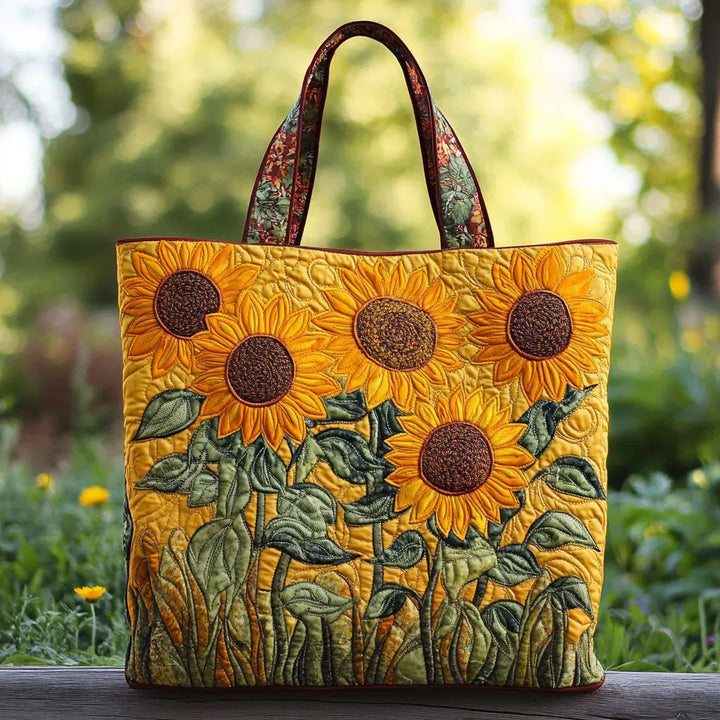 Sunflowers | Handmade Quilted Tote Bag