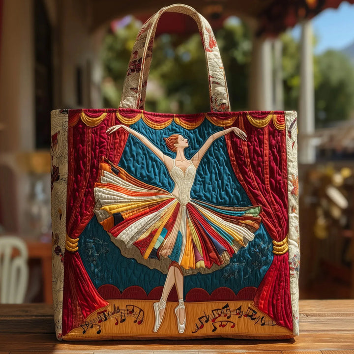 Elegant Ballerina | Handmade Quilted Tote Bag