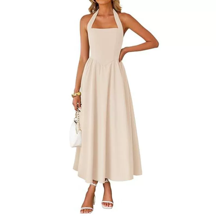Marlowe | Halter Neck Sundress with Pockets