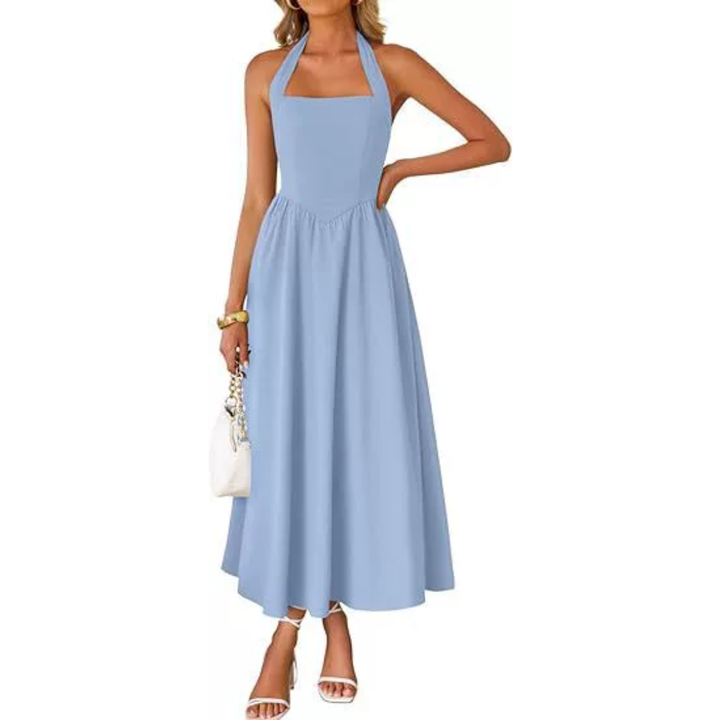 Marlowe | Halter Neck Sundress with Pockets