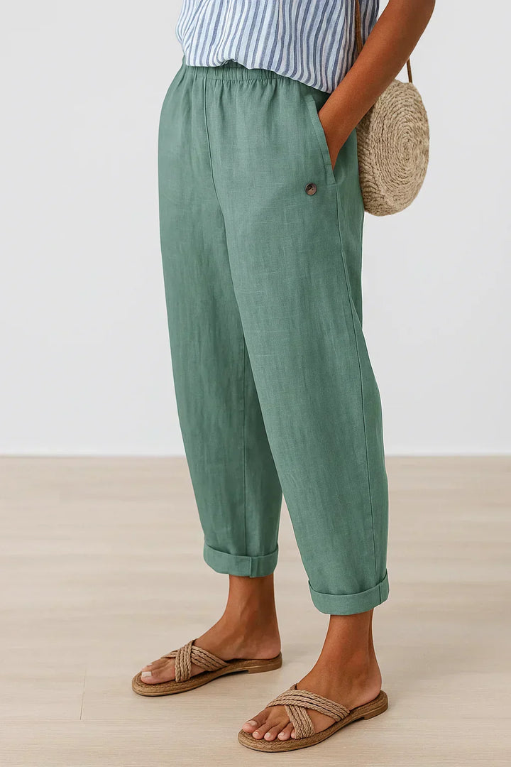 Harper™ Timeless Linen-Cotton Trousers