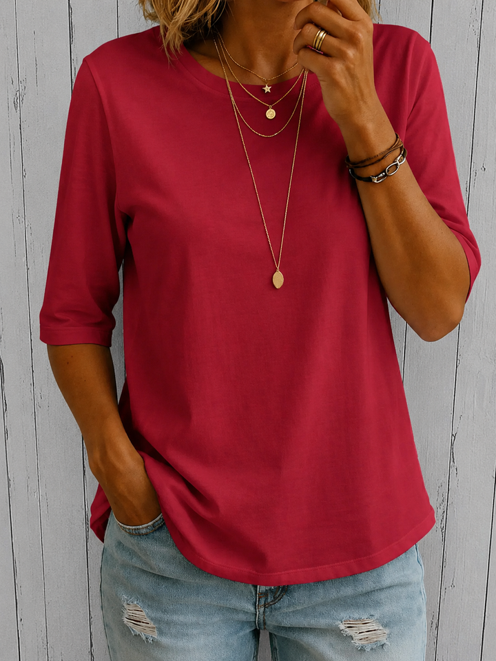 Lise | Half-Sleeve Relaxed Tee