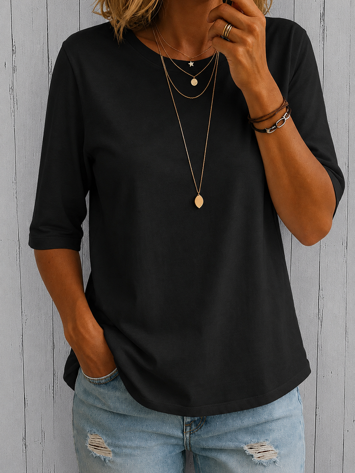 Lise | Half-Sleeve Relaxed Tee