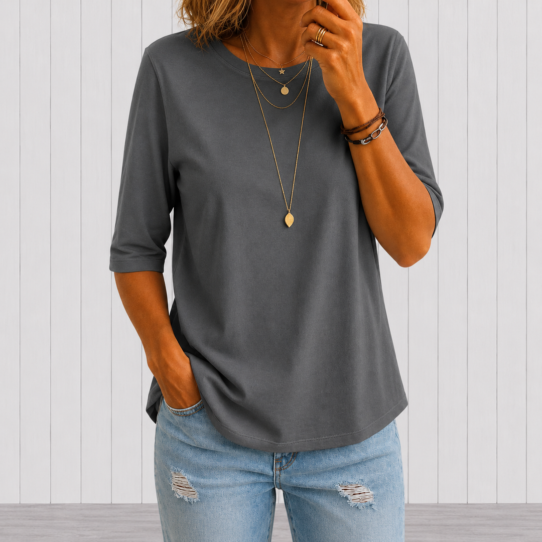 Lise | Half-Sleeve Relaxed Tee