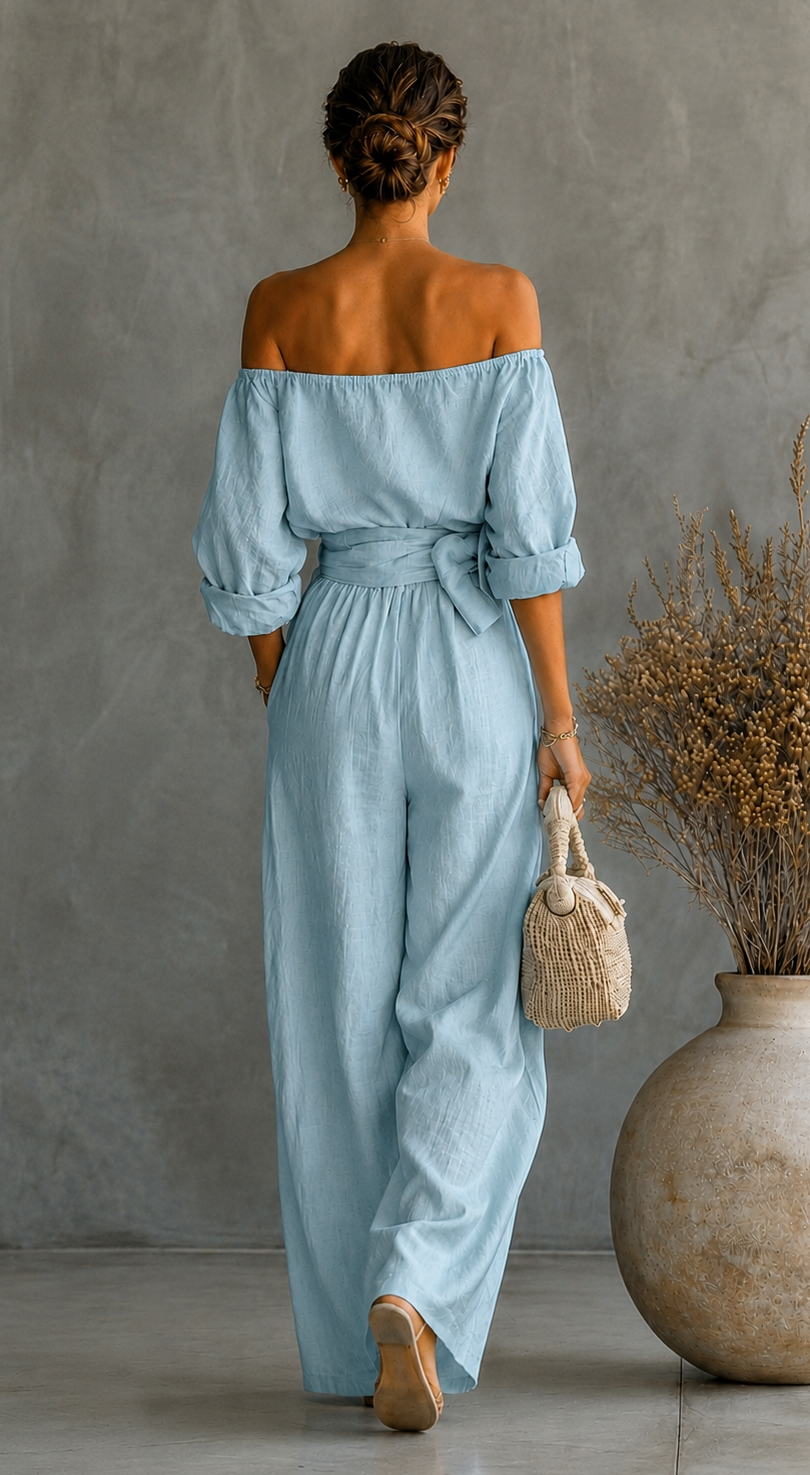 Camille | Linen-Effect Two-Piece Set