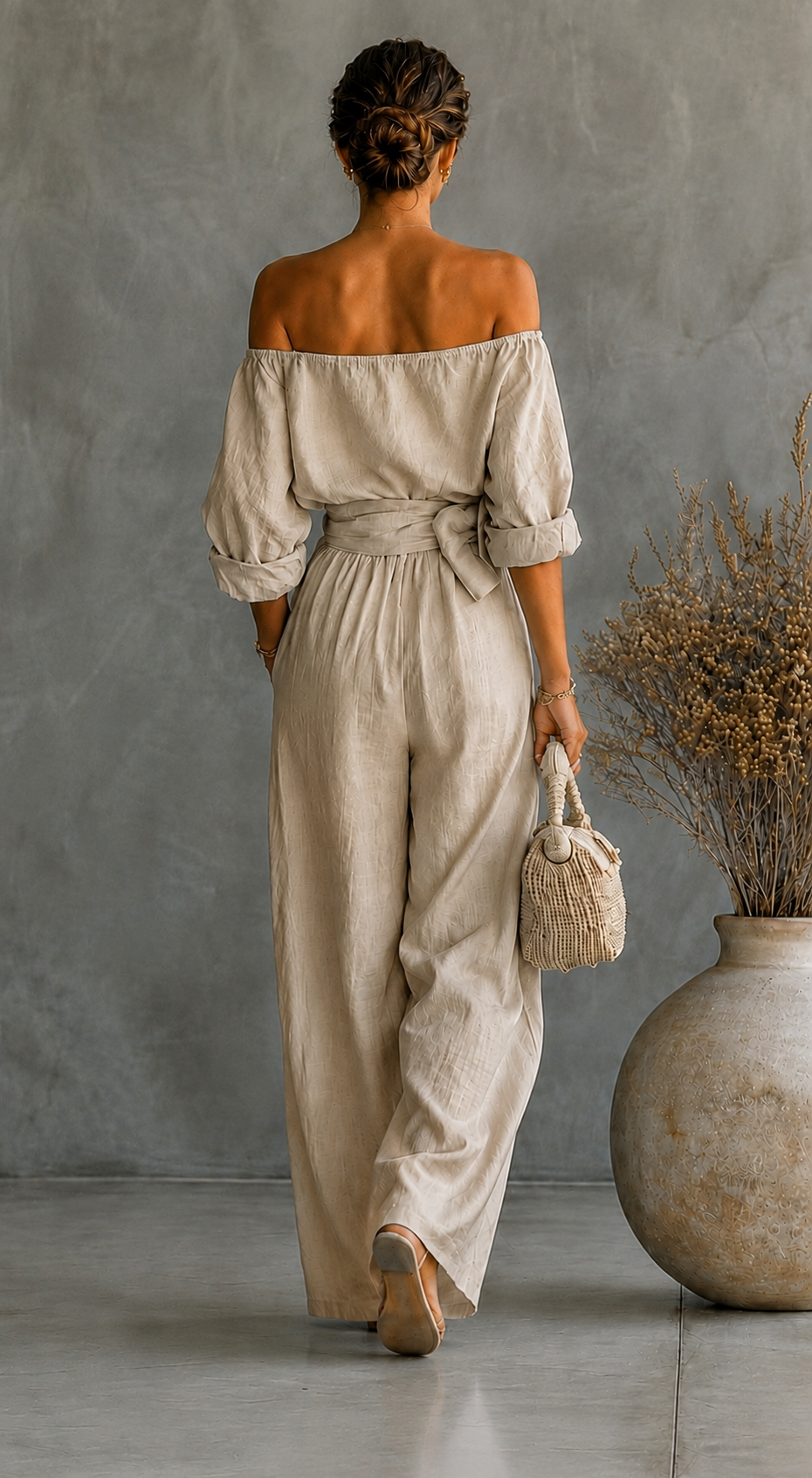 Camille | Linen-Effect Two-Piece Set
