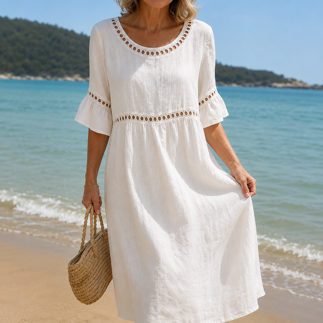 Chloe | Relaxed Linen Blend Maxi Dress