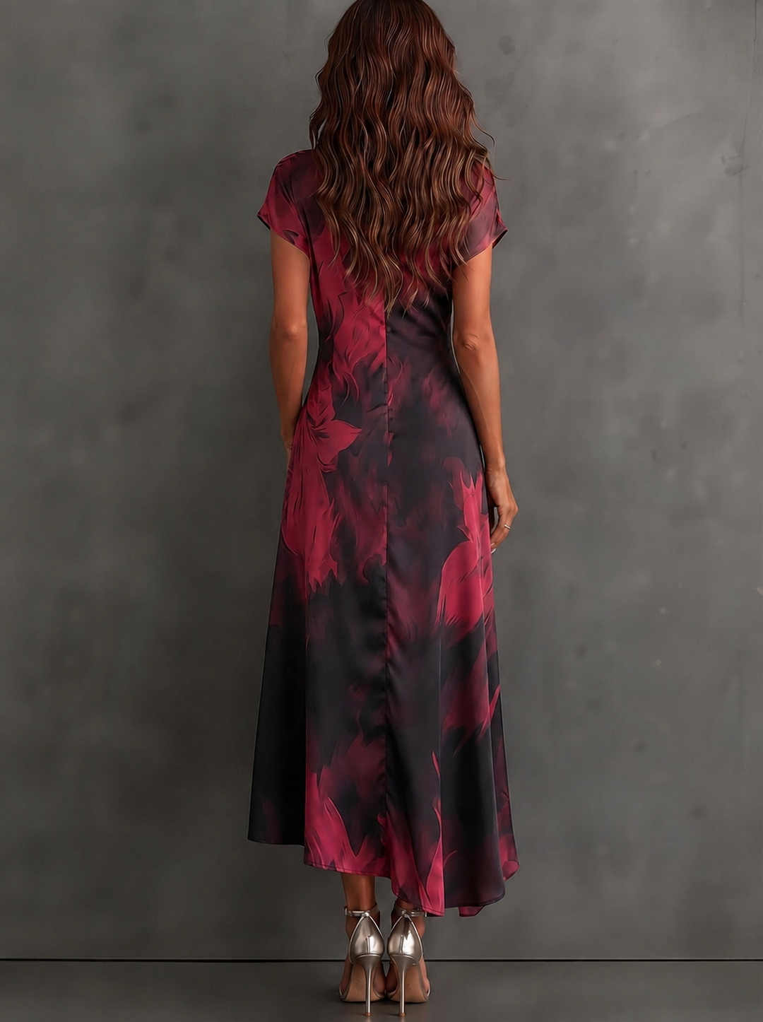 Delphine | Abstract Wrap Dress