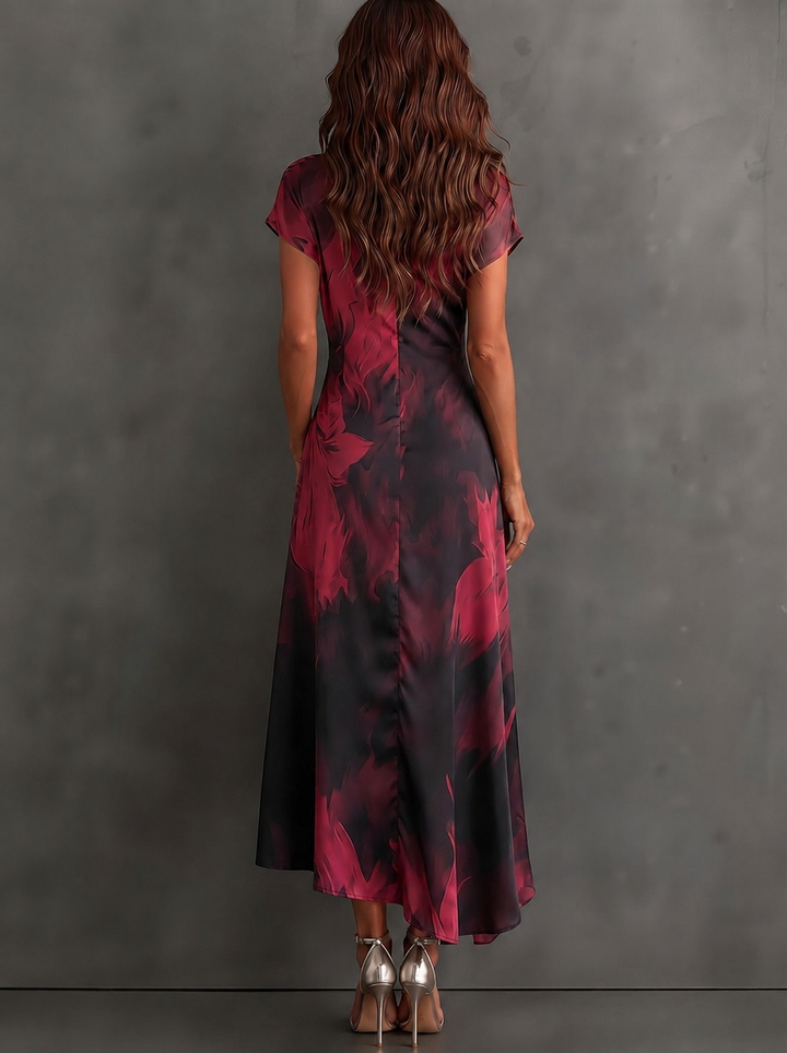 Delphine | Abstract Wrap Dress
