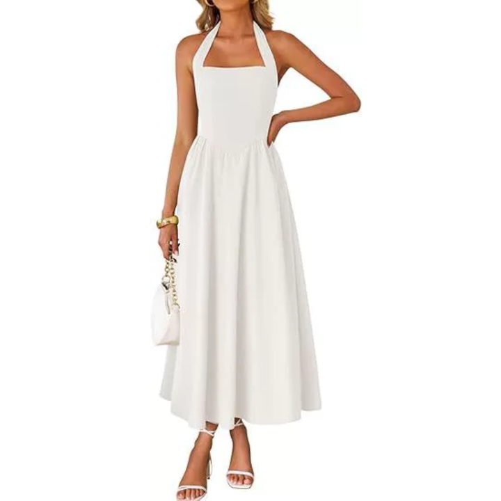 Marlowe | Halter Neck Sundress with Pockets