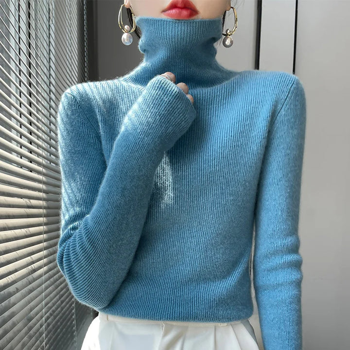 Lenie - Casual Turtleneck Sweater