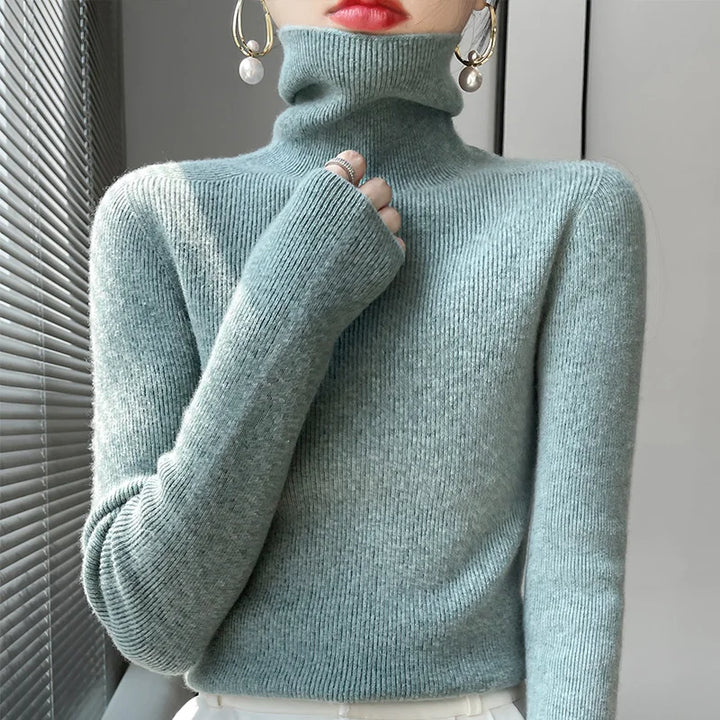 Lenie - Casual Turtleneck Sweater