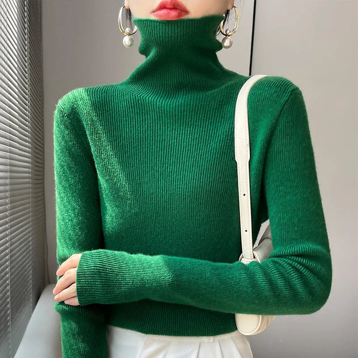 Lenie - Casual Turtleneck Sweater