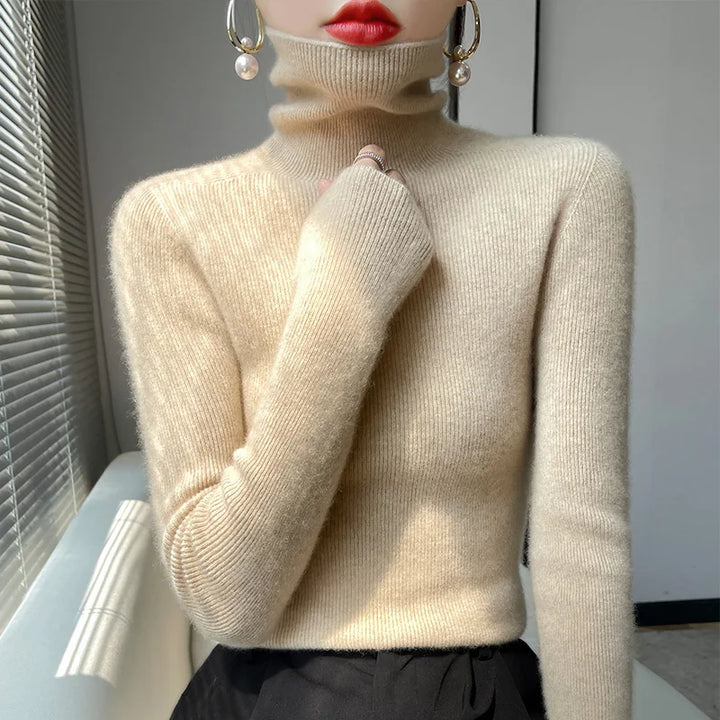 Lenie - Casual Turtleneck Sweater
