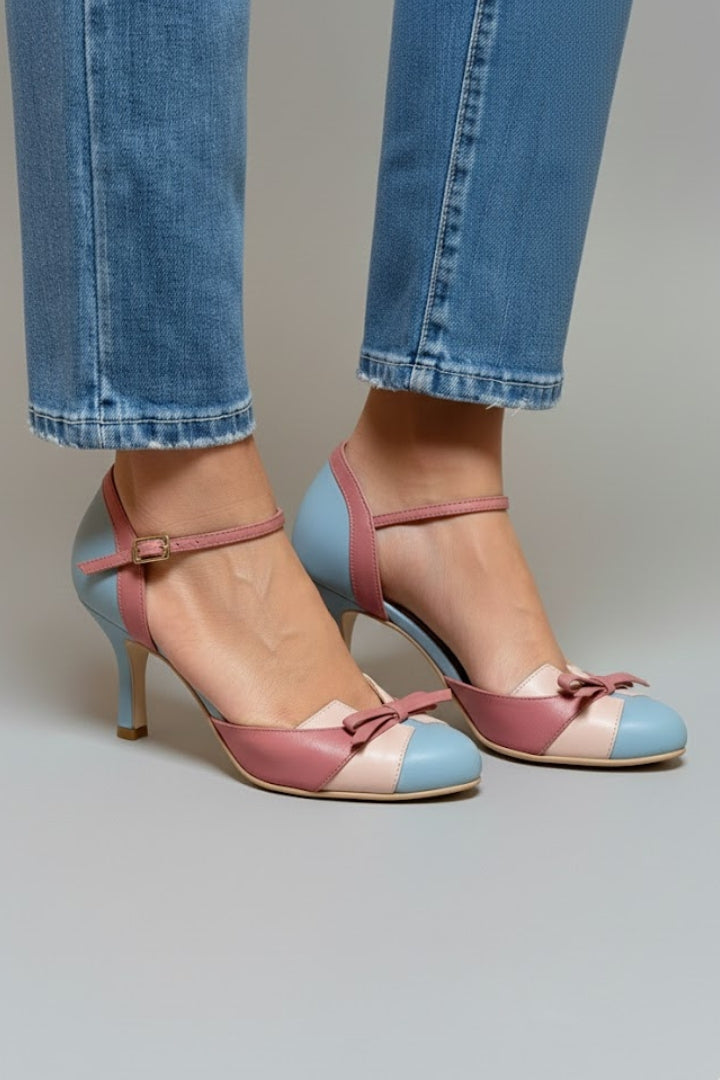 Women’s High Heels with Ankle Strap and Pointed Toe